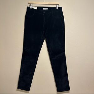 James Jeans‎ Women Twiggy Skinny Velveteen Navy Black legging Pant Size 32